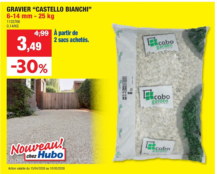 GRAVIER “CASTELLO BIANCHI” 6-14 mm - 25 kg