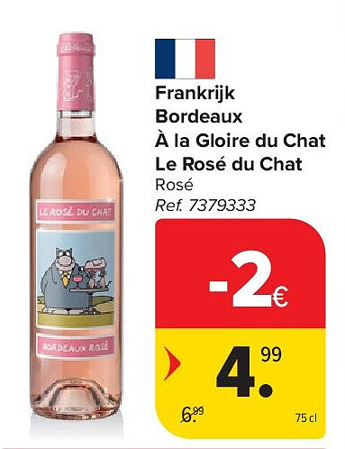 Frankrijk Bordeaux À la Gloire du Chat Le Rosé du Chat