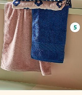 Lot de 2 draps de douche 70x140 cm