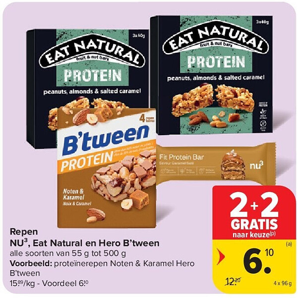 Repen NU³, Eat Natural en Hero B’tween