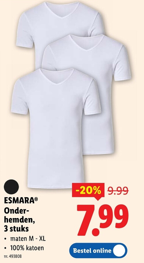 Onderhemden, 3 stuks