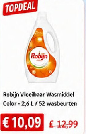 Robijn Vloeibaar Wasmiddel Color-2,6 L/52 wasbeurten