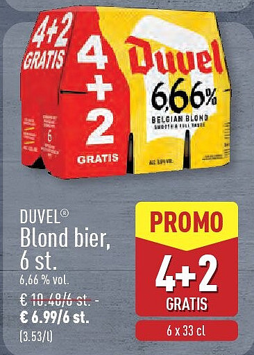 Blond bier, 6st.