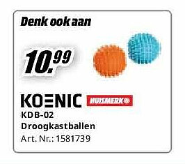 Koenic KDB-02 Droogkastballen