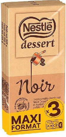 Tablette de chocolat noir Nestlé Dessert