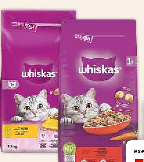 Whiskas croquettes pour chat 1,9 kg
