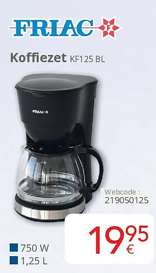 Koffiezet KF125 BL
