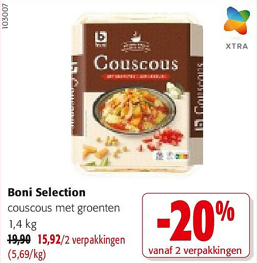 Boni Selection couscous met groenten 1,4 kg