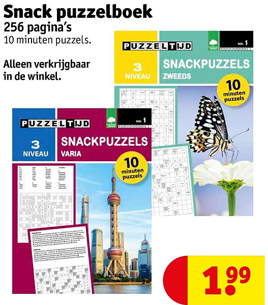 Snack puzzelboek