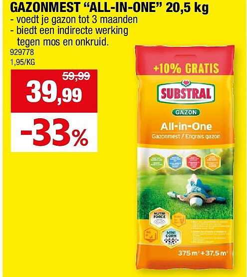 GAZONMEST “ALL-IN-ONE” 20,5 kg