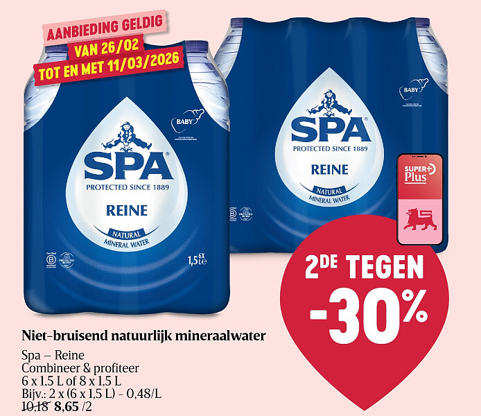 Niet-bruisend natuurlijk mineraalwater