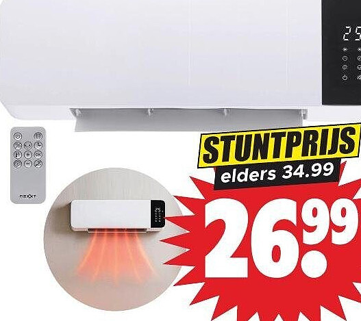 Nexxt keramische wandverwarming