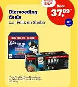Dierenvoeding deals o.a. Felix en Sheba