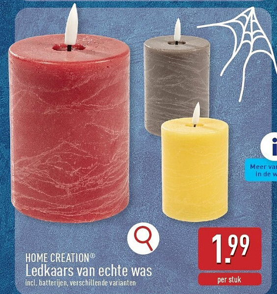 Ledkaars van echte was
