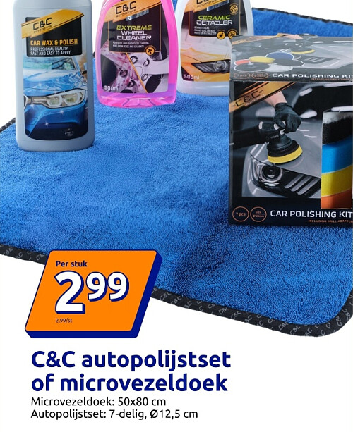 C&C autopolijstset of microvezeldoek