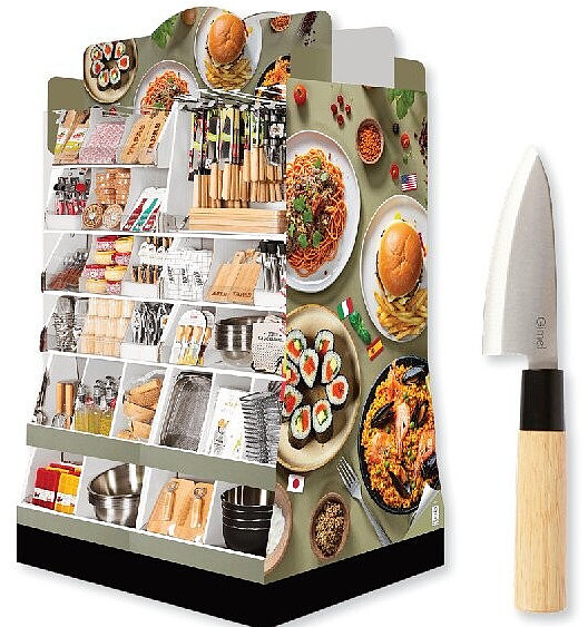 Couteau japonais en inox lame 11 cm