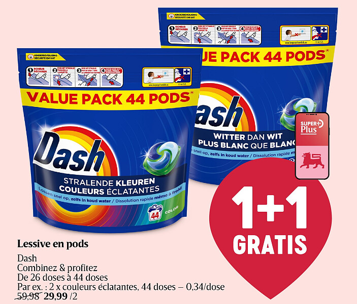 Lessive en pods