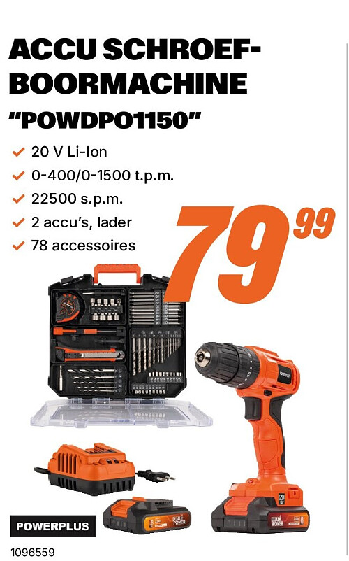 ACCU SCHROEFBOORMACHINE “POWDPO1150”