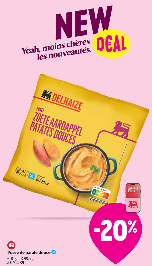 Purée de patate douce