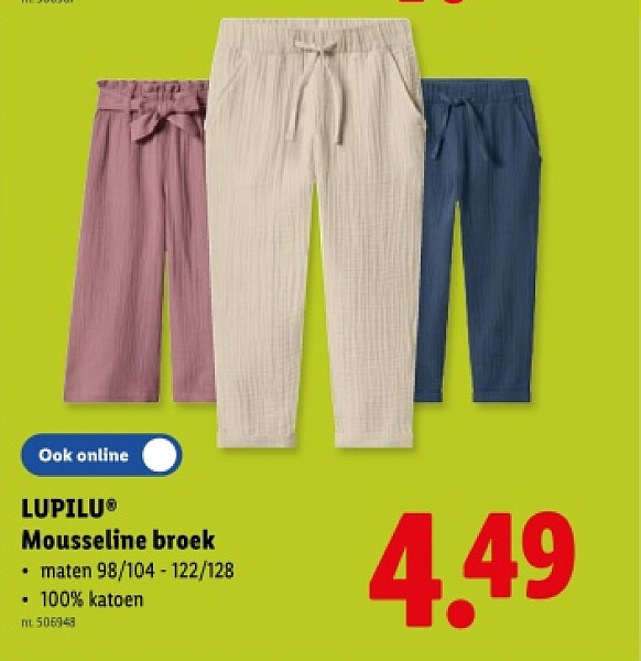 Mousseline broek