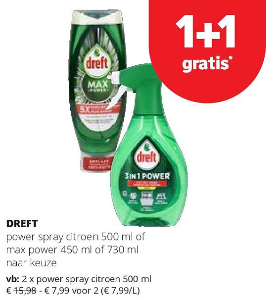 DREFT power spray citroen 500 ml