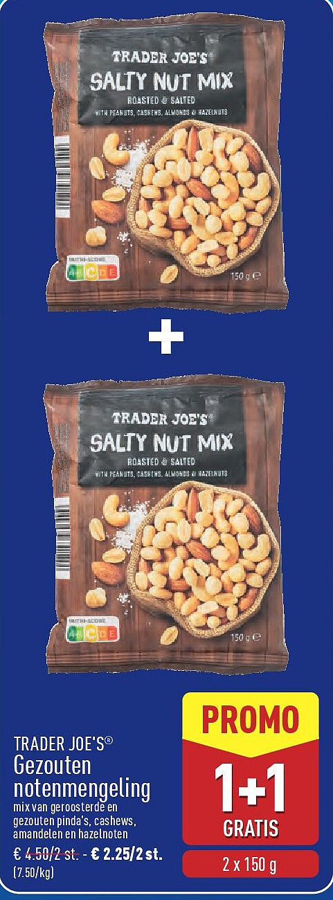 Gezouten notenmengeling