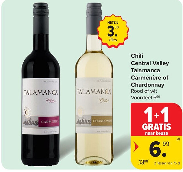 Chili Central Valley Talamanca Carménère of Chardonnay