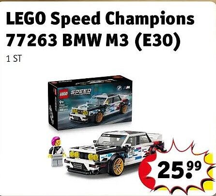 LEGO Speed Champions 77263 BMW M3 (E30)