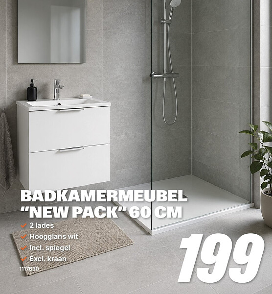 BADKAMERMEUBEL “NEW PACK” 60 CM