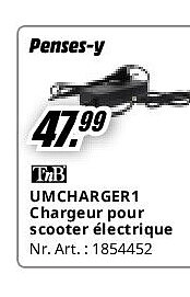 UMCHARGER1 Chargeur pour scooter électrique