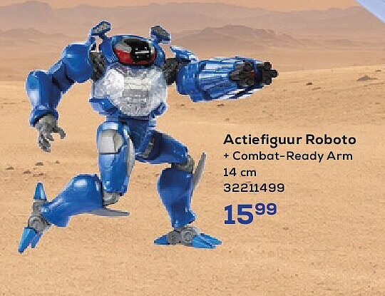 Actiefiguur Roboto + Combat-Ready Arm 14 cm