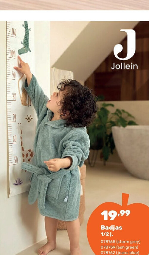 Jollein badjas 1/2 jaar