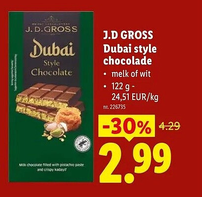 Dubai style chocolade