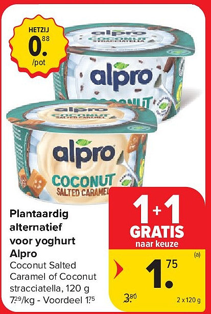 Plantaardig alternatief voor yoghurt Alpro
