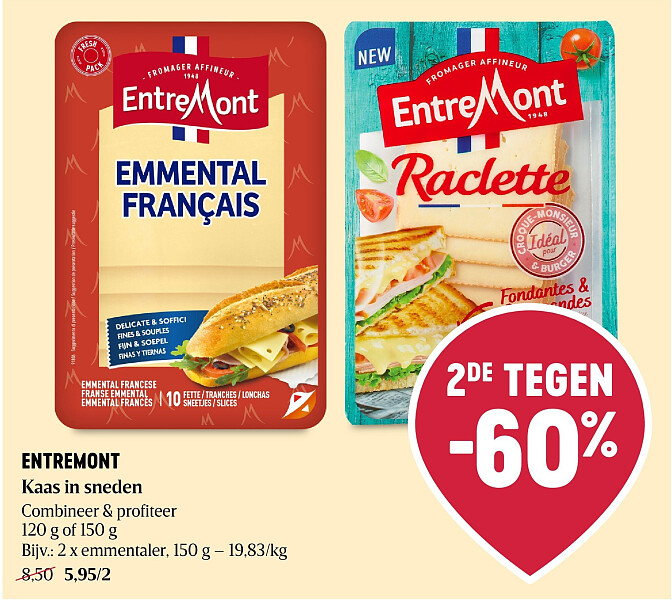ENTREMONT Kaas in sneden