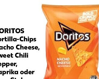 Tortilla-Chips Nacho Cheese, Sweet Chili Pepper, Paprika oder Taco Style, 110-g-Packung