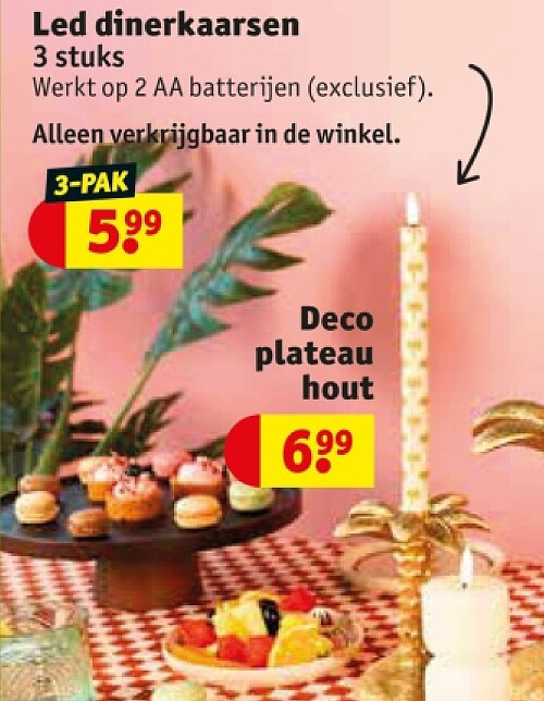 Led dinerkaarsen