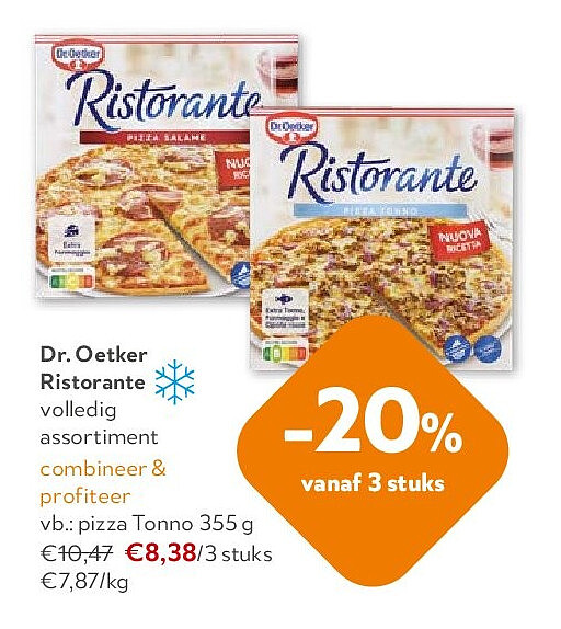 Dr. Oetker Ristorante pizza Tonno 355 g