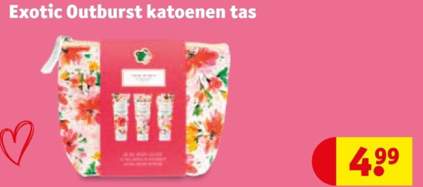 Exotic Outburst katoenen tas