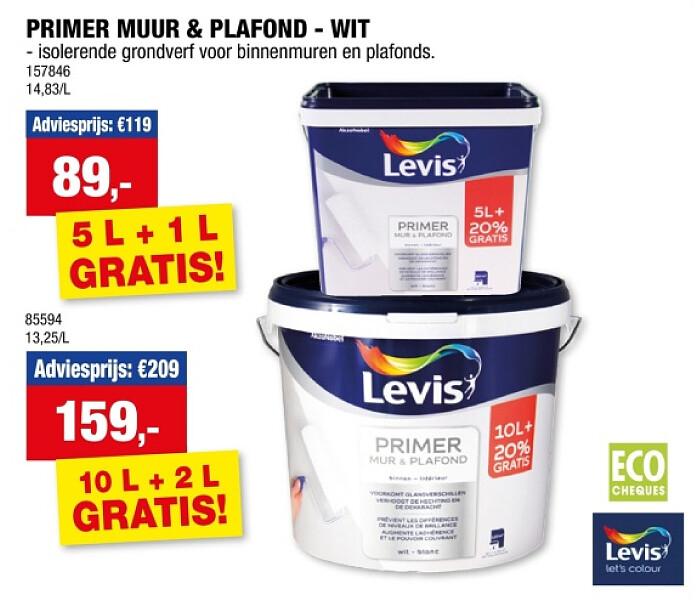 PRIMER MUUR & PLAFOND - WIT