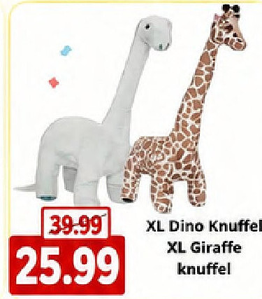 XL Dino Knuffel XL Giraffe knuffel