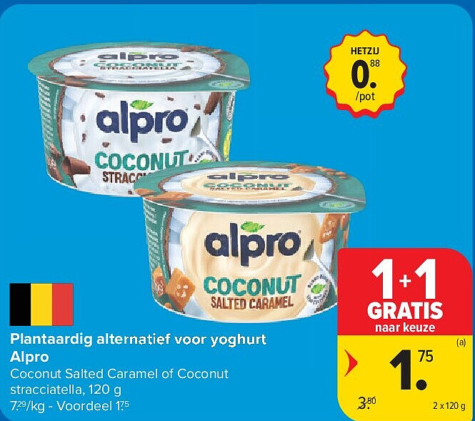 Plantaardig alternatief voor yoghurt Alpro