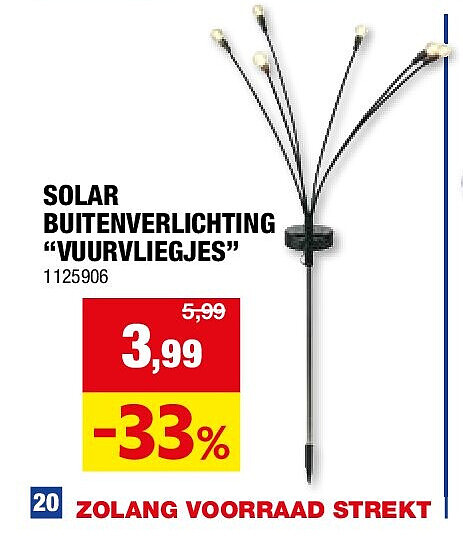 SOLAR BUITENVERLICHTING “VUURVLIEGJES”