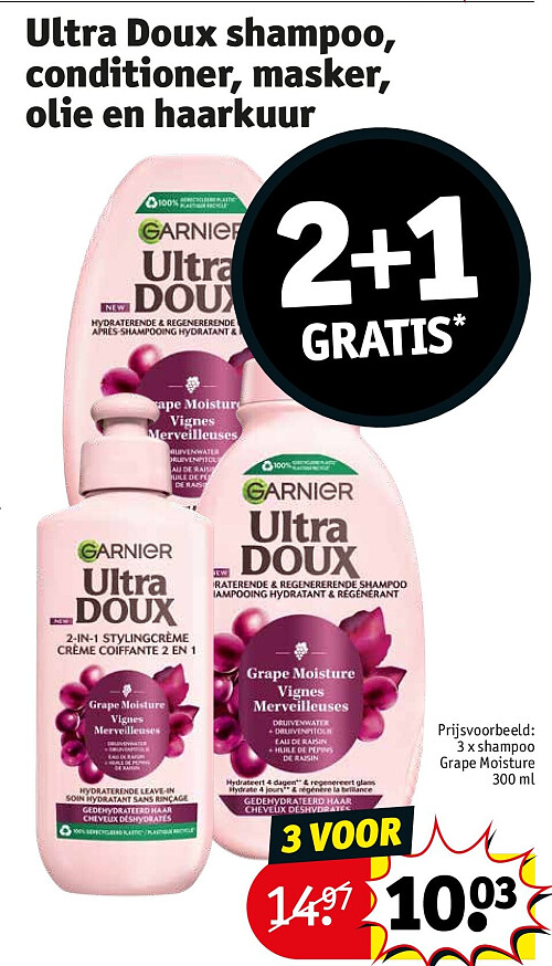 Ultra Doux shampoo, conditioner, masker, olie en haarkuur