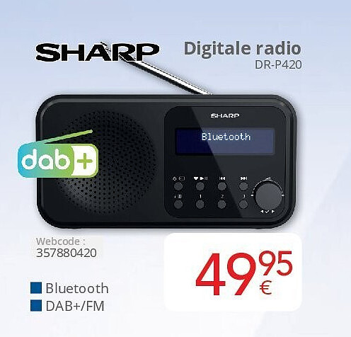 Sharp Digitale radio DR-P420