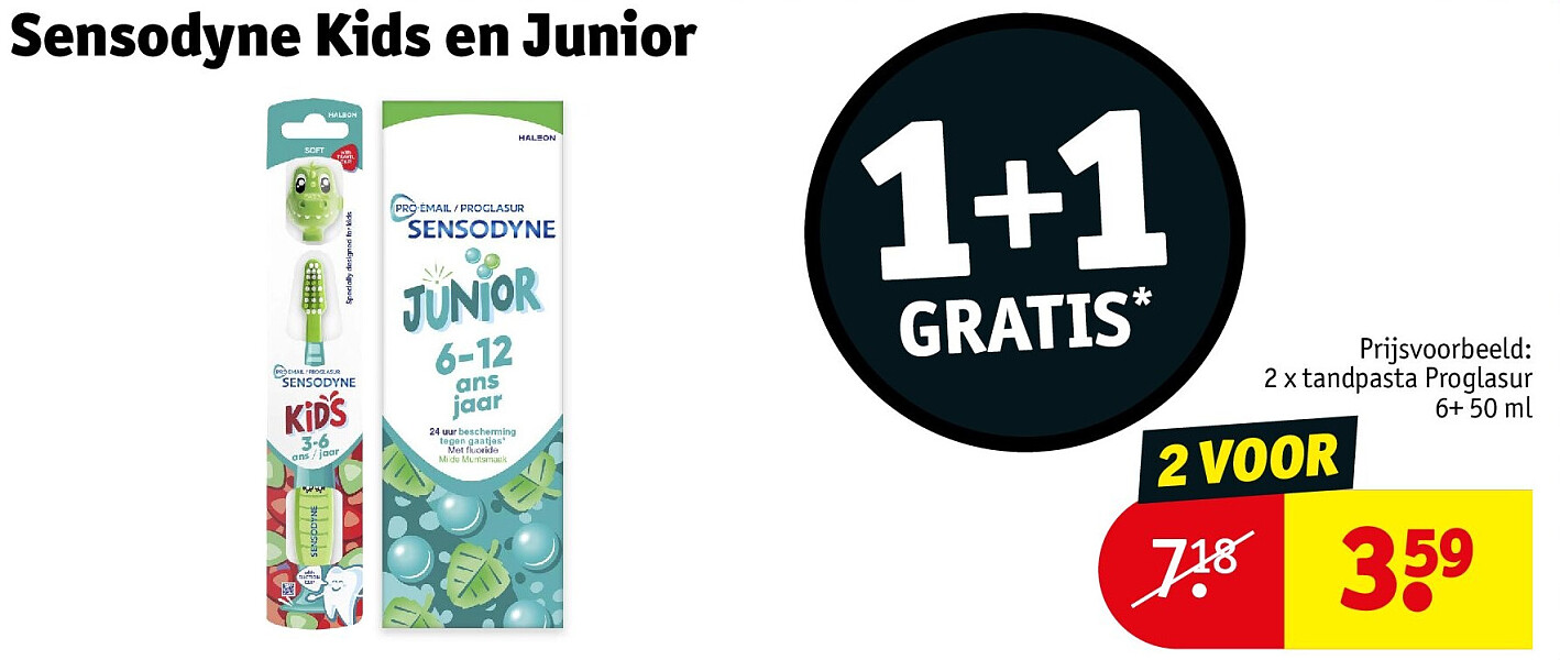 Sensodyne Kids en Junior 2 VOOR