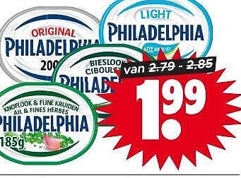 Philadelphia zuivelspread