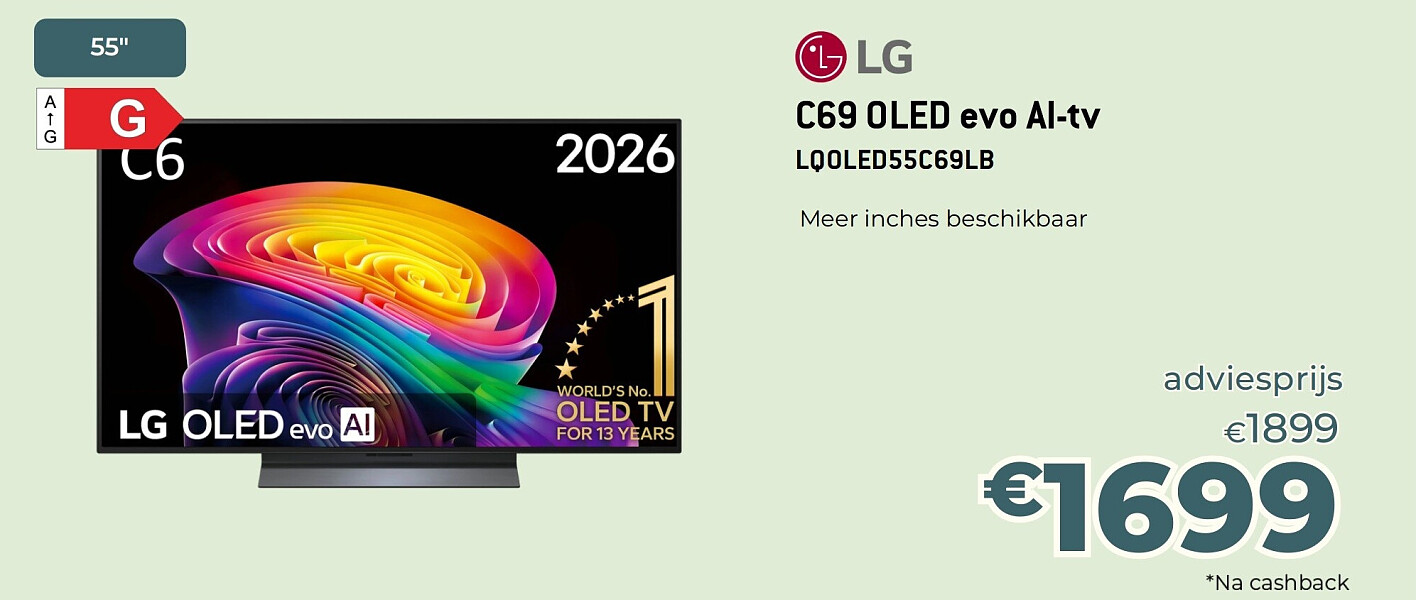 LG C69 OLED evo Al-tv LQOLED55C69LB