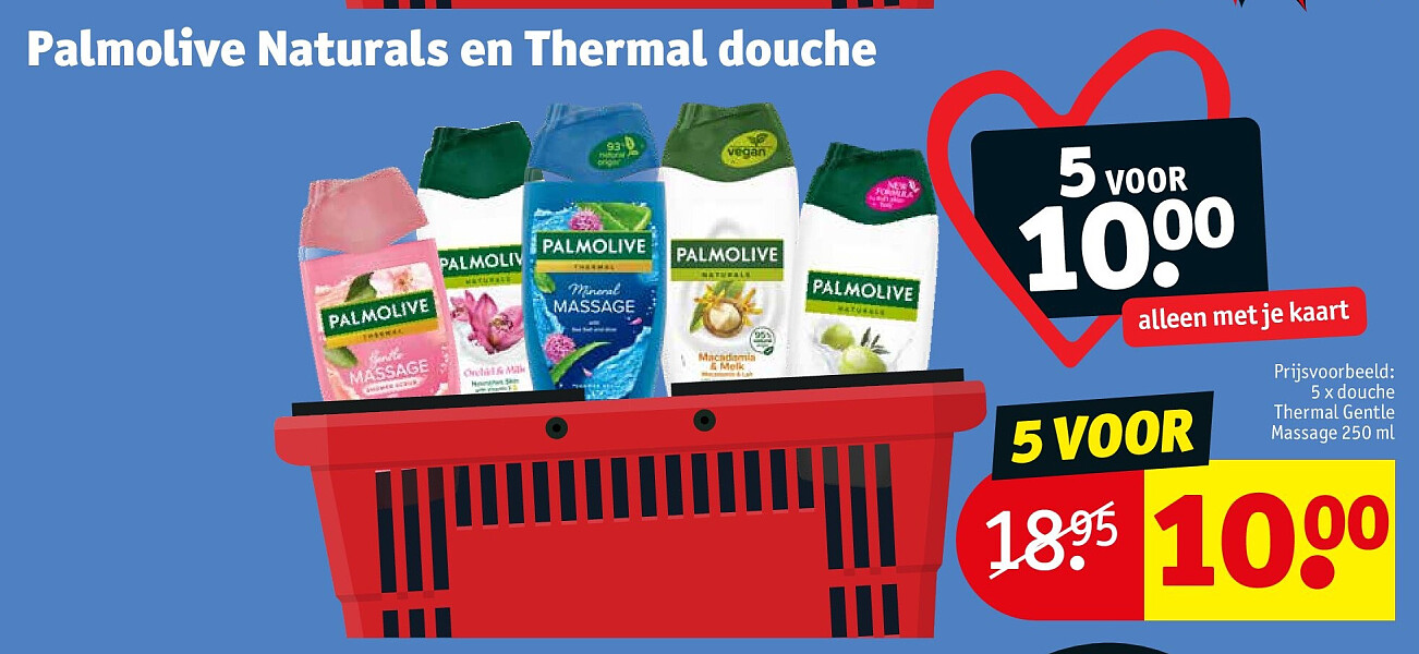 5 x douche Thermal Gentle Massage 250 ml