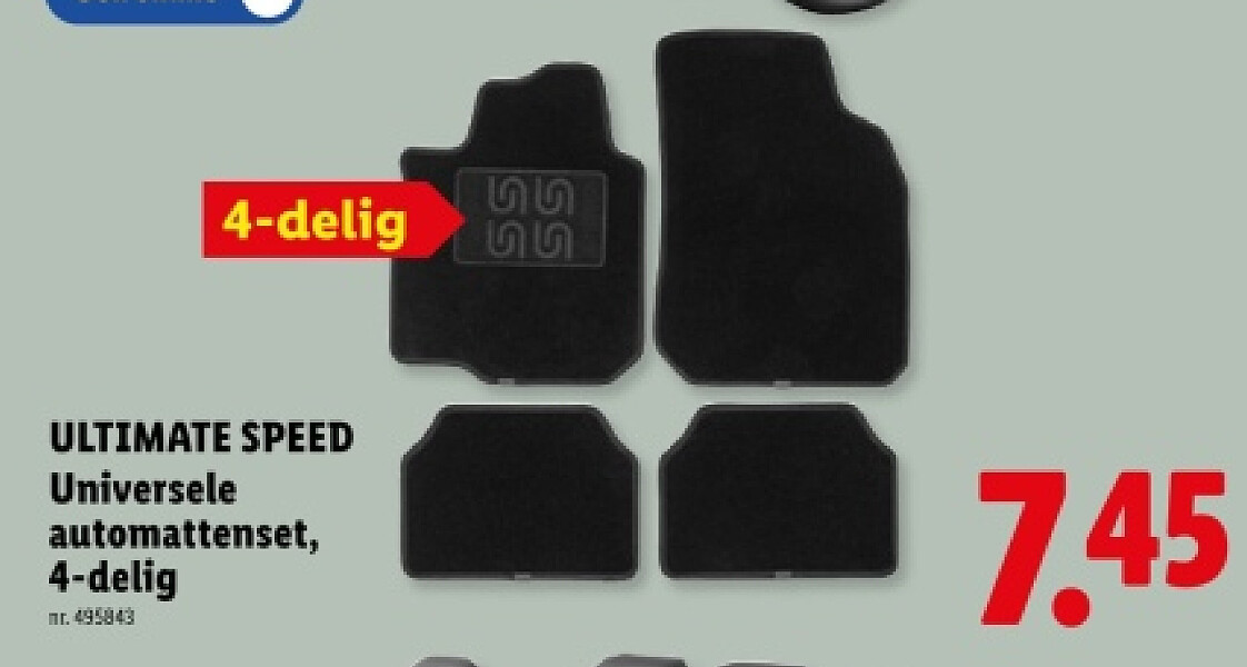 Universele automattenset, 4-delig